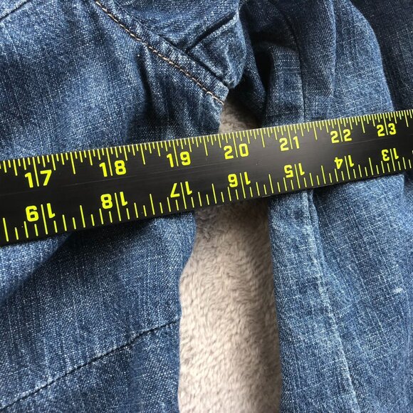 Sigrid Olsen Womens Denim Jean Jacket 12 Embroidered Vintage Button Front Blue - Picture 5 of 14